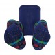 Crawling patterned tights for babies dark blue Formula
