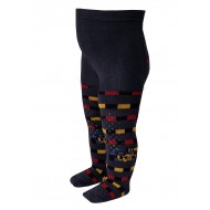 Crawling patterned tights for babies dark grey Formula