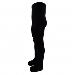 Very soft Extra fine Merino wool Black tights for kids