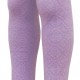 Warm 50% Merino wool tights for kids Purple honeycomb