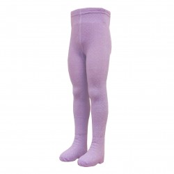 Warm 50% Merino wool tights for kids Purple honeycomb