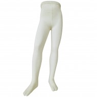 Very soft Extra fine Merino wool Cream melange tights for kids