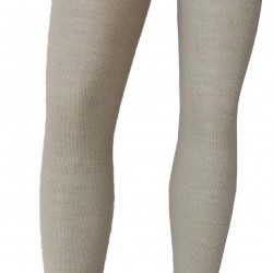 Very soft Extra fine Merino wool Light grey tights for kids