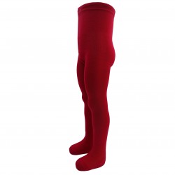 Very soft Extra fine Merino wool Dark red tights for kids