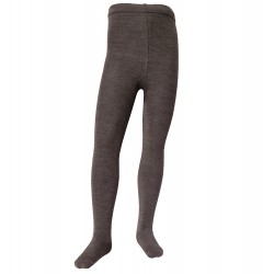 Very soft Extra fine Merino wool Brown tights for kids