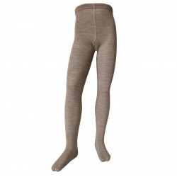 Very soft Extra fine Merino wool Light brown tights for kids