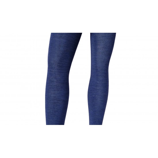 Very soft Extra fine Merino wool Dark denim tights for kids