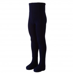 Warm 50% Merino wool Dark blue tights for kids