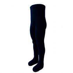 Warm 50% Merino wool tights for kids Navy