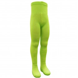Warm 40% Merino wool tights for kids Green roses