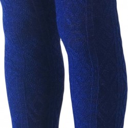 Warm Dark blue wool tights for kids Honeycomb