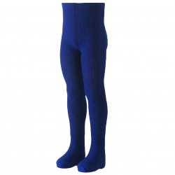 Warm Dark blue wool tights for kids Honeycomb