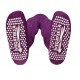 Non-slip warm wool tights for kids purple Cables