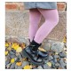 Very soft Extra fine Merino wool Lilac tights for kids