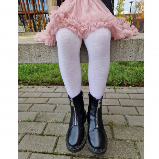 Very soft Extra fine Merino wool Cream tights for kids