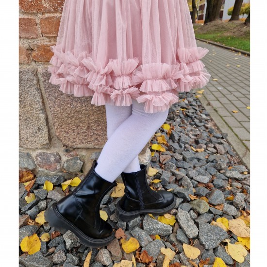 Very soft Extra fine Merino wool Cream tights for kids