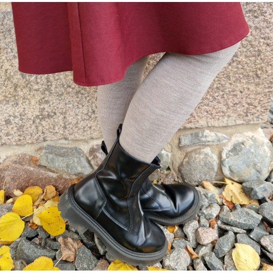 Very soft Extra fine Merino wool Light brown tights for kids