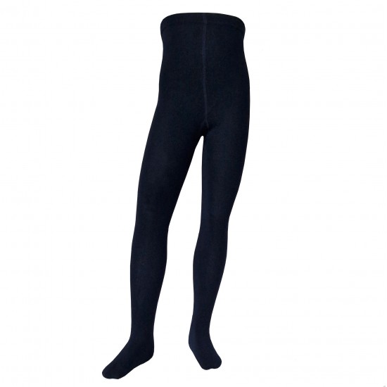 Very soft Extra fine Merino wool Dark blue tights for kids
