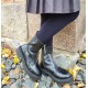 Very soft Extra fine Merino wool Dark blue tights for kids
