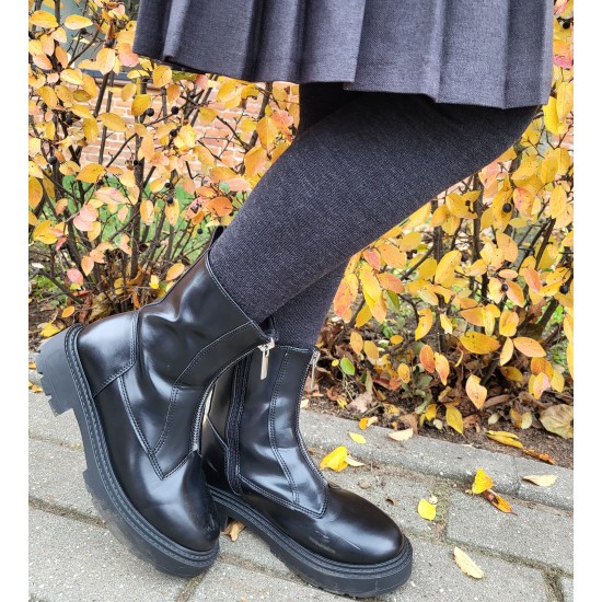 Very soft Extra fine Merino wool Dark grey tights for kids