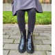Very soft Extra fine Merino wool Dark grey tights for kids