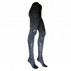 Bamboo sparkle tights for women Silver