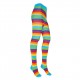 Patterned cotton tights for women Rainbow