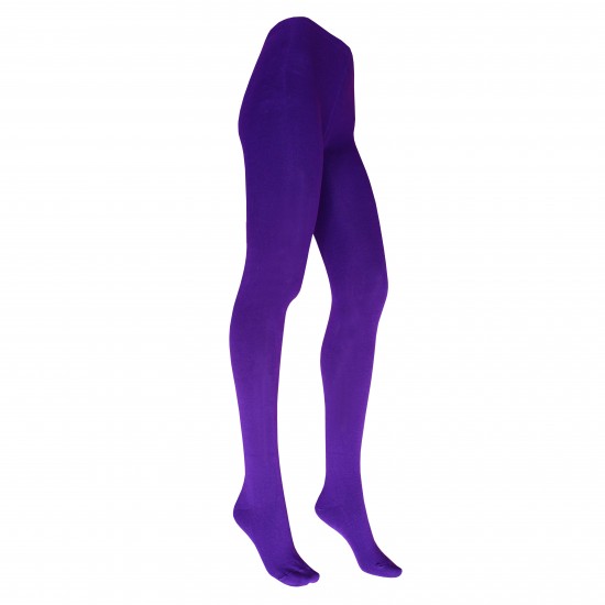 Violetinės vienspalvės medvilninės pėdkelnės moterims