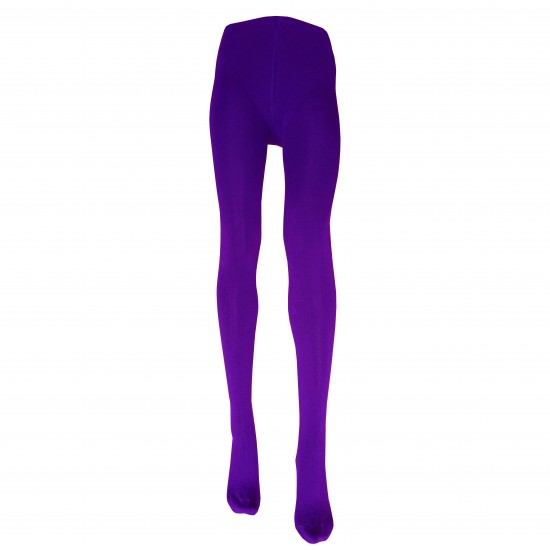 Violetinės vienspalvės medvilninės pėdkelnės moterims