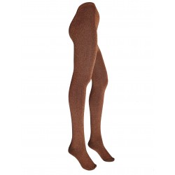 Sparkle tights for women Brown