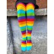 Patterned cotton tights for women Rainbow