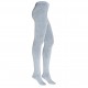 Very soft Extra fine 85% Merino wool Light grey tights for women