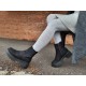 Very soft Extra fine 85% Merino wool Light grey tights for women