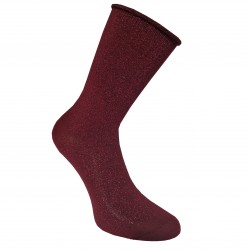 Sparkling socks for womans Bordeaux