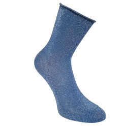 Sparkling socks for womans and kids Blue