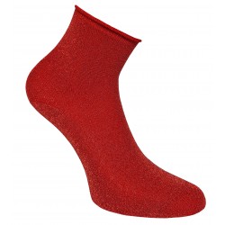 Sparkling socks for kids Red
