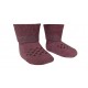 Organic cotton crawling socks for babies Burgundy