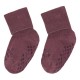 Organic cotton crawling socks for babies Burgundy