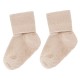 Organic cotton crawling socks for babies Taupe