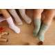 Organic cotton crawling socks for babies Burgundy