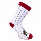 Warm plush socks white Deer