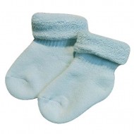 Šiltos pliušinės kojinės Šviesiai mėlyna