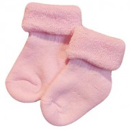Šiltos pliušinės kojinės Šviesiai rožinė