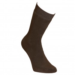 Warm plush socks longer Grey brown