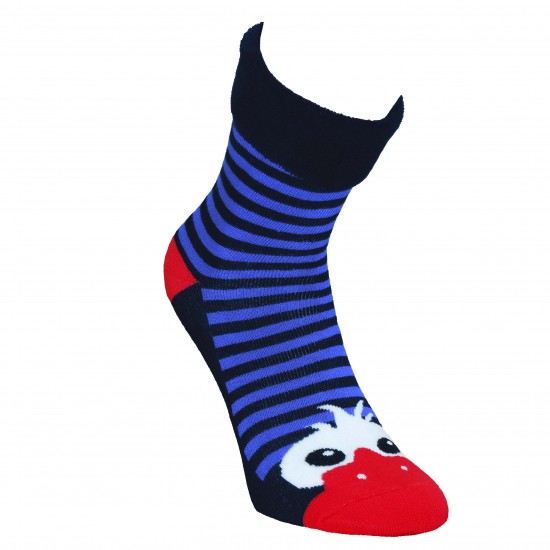 Šiltos pliušinės kojinės mėlynos Akutės