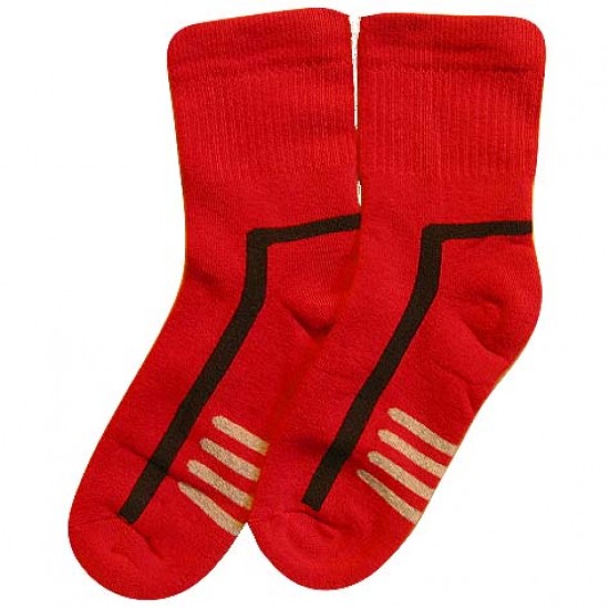 Warm plush socks red Patterns