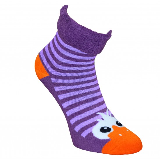 Warm plush socks purple Eyes