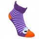 Non-slip warm plush socks purple Eyes