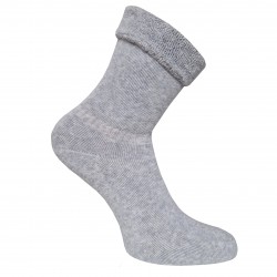Šiltos pliušinės kojinės Šviesiai pilka (Perlas)