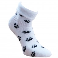 Non-slip warm plush socks white Feets